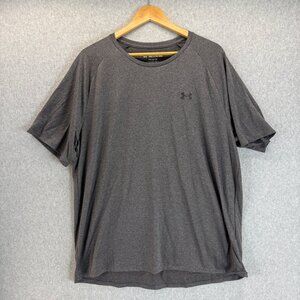 Under Armour Mens The Tech‎ Tee Shirt T-Shirt Athletic Charcoal Gray Size XXL